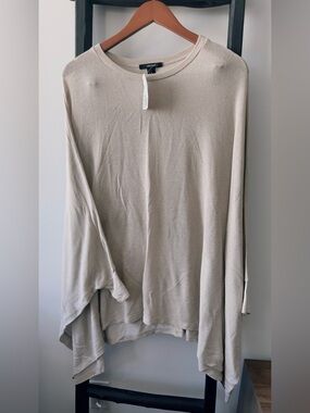 Forever 21 Beige Lightweight Poncho with sleeves